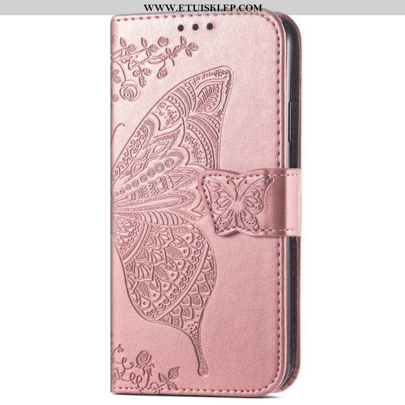 Etui Folio do Samsung Galaxy A54 5G Barokowy Motyl